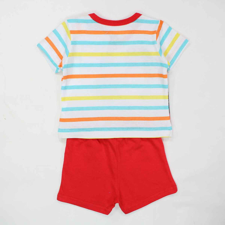 Picture of DISBMB5112A834 BOYS MICKEY MOUSE 100% COTTON TWO PIECE SET